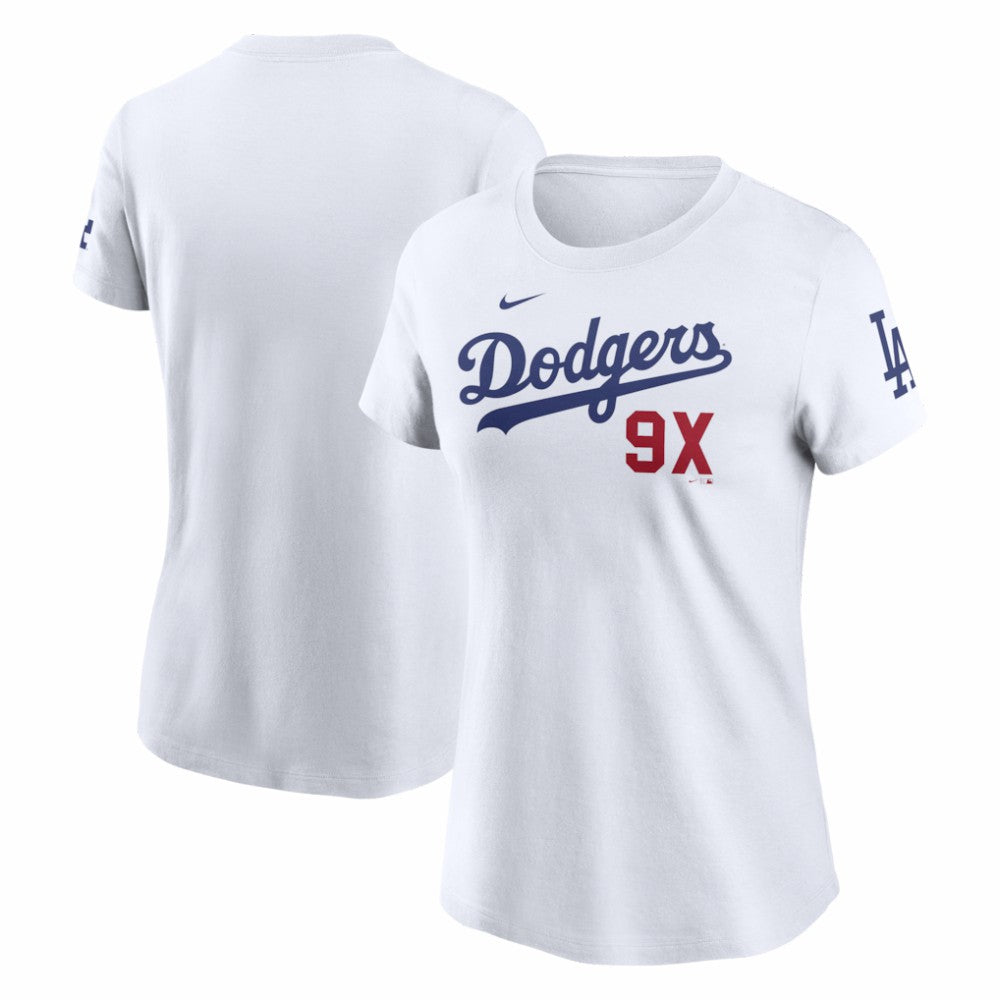 Los Angeles Dodgers Nike Women's 9X Champions T-Shirt Near Me