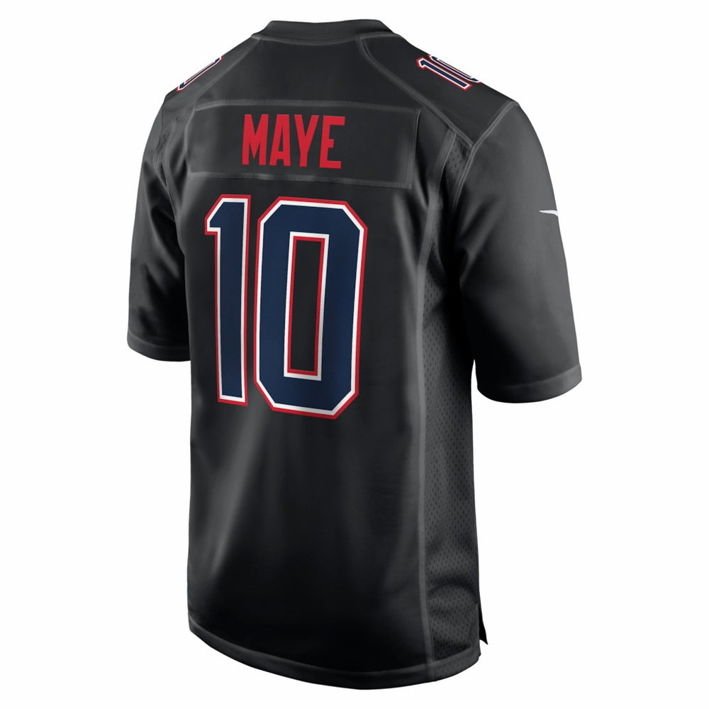 Drake Maye New England Patriots Game Jersey Carbon Black - Nike