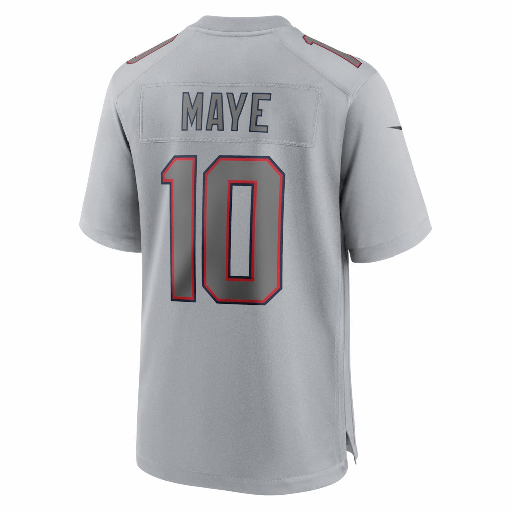 Drake Maye New England Patriots Atmosphere Fashion Game Jersey Gray - Nike