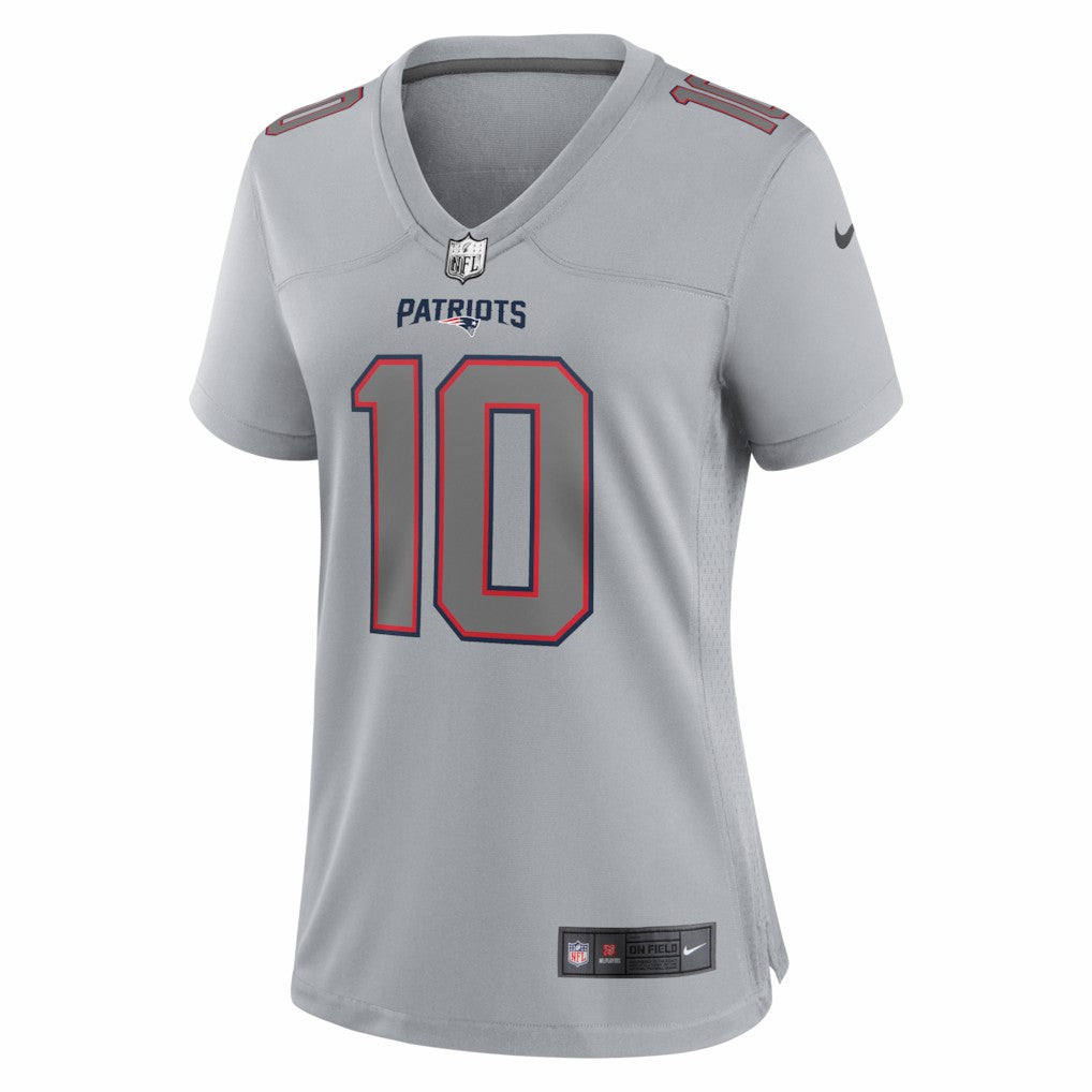Drake Maye New England Patriots Women's Fashion Atmosphere Fashion Game Jersey - Gray | NFL Jerseys