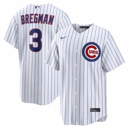 Alex Bregman Chicago Cubs Nike Home Replica Jersey - White | MLB Jerseys