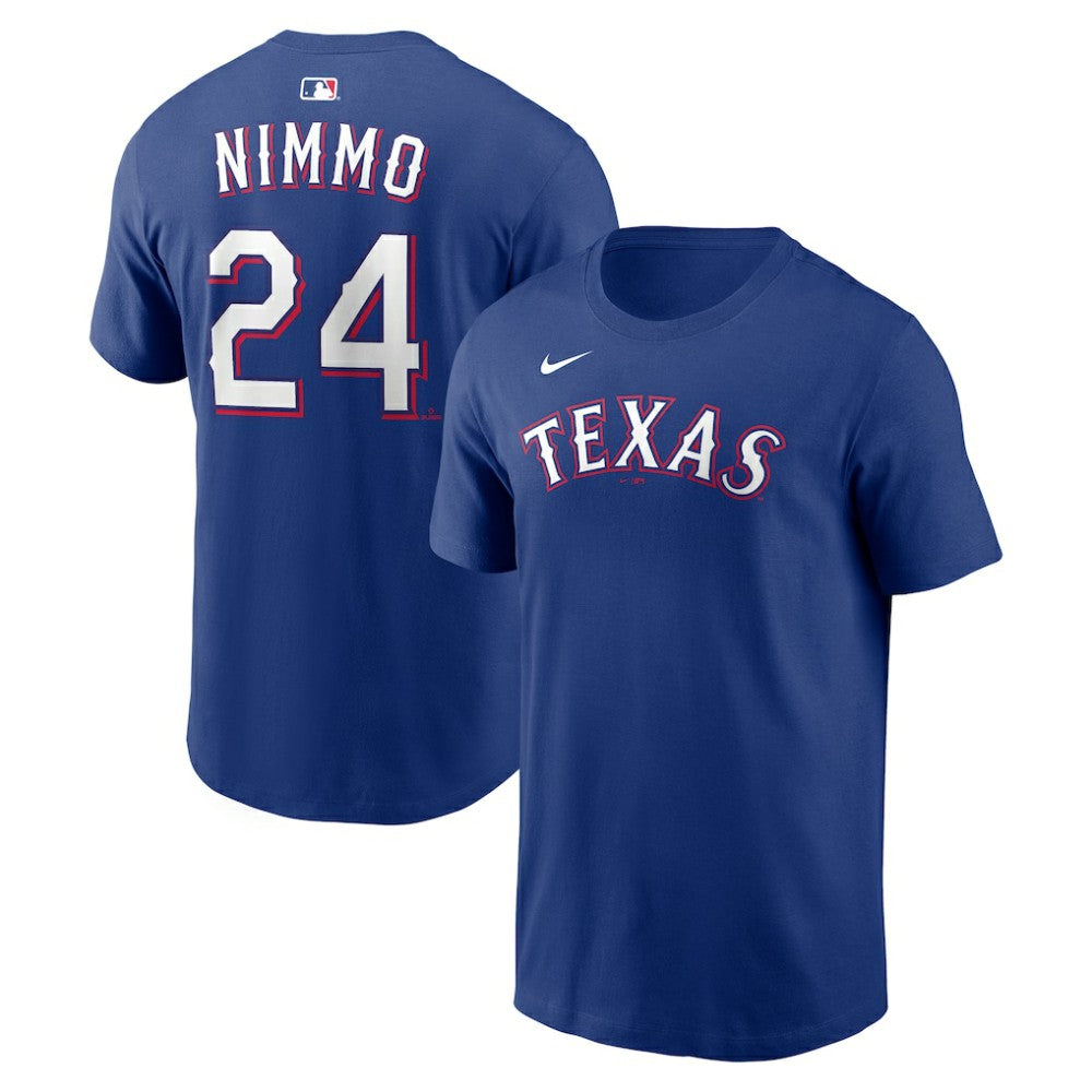 Brandon Nimmo Texas Rangers Nike Home Name & Number T-Shirt Lifestyle