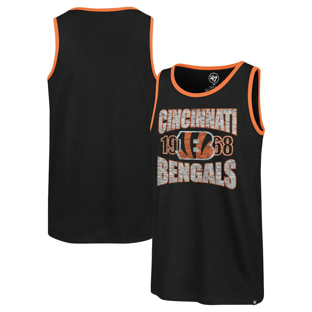 Cincinnati Bengals '47 Upload Franklin Tank Top Black - 47 brand