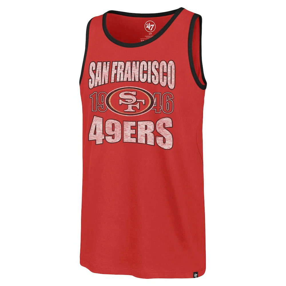 San Francisco 49ers '47 Upload Franklin Tank Top Scarlet - 47 brand