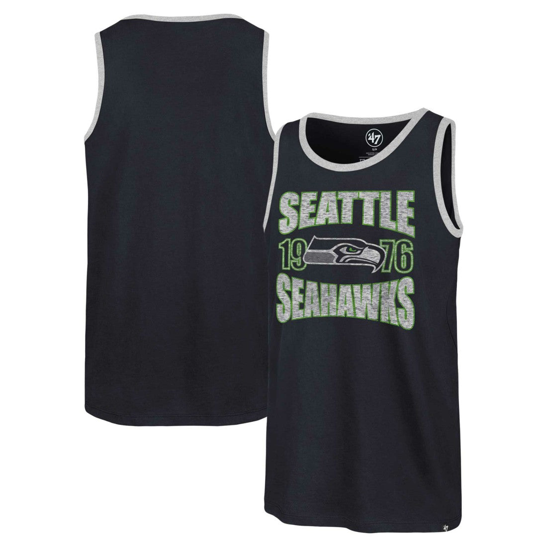 Seattle Seahawks '47 Upload Franklin Tank Top College Navy - 47 brand