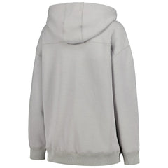 Minnesota Vikings The Wild Collective Women's Faux Fur Lined Tri-Blend Full-Zip Hoodie Gray - NFL