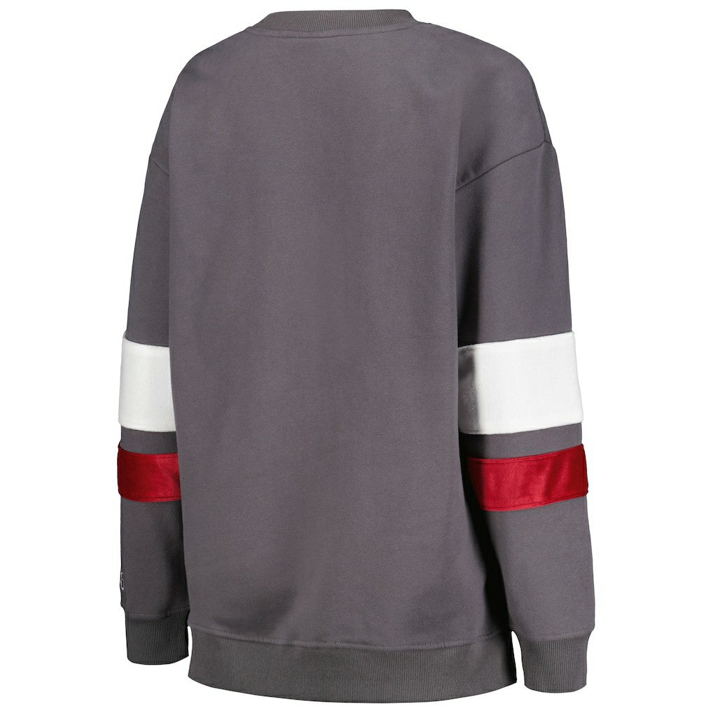 Arizona Cardinals The Wild Collective Women's Fleece Pullover Sweatshirt Charcoal - NFL