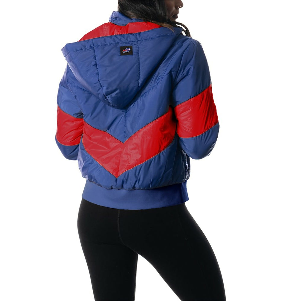 Buffalo Bills The Wild Collective Women's Puffer Full-Zip Hoodie Royal - NFL