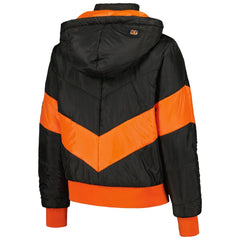 Cincinnati Bengals The Wild Collective Women's Puffer Full-Zip Hoodie Black - NFL