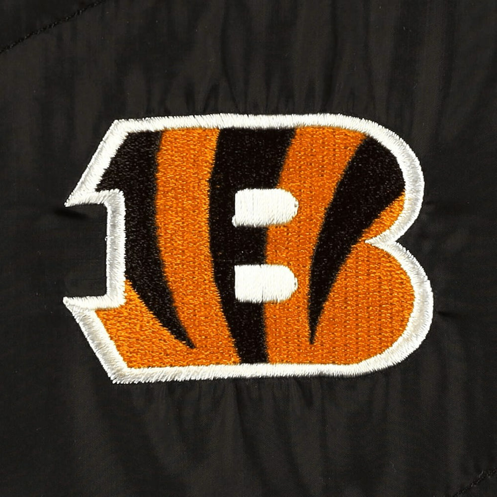 Cincinnati Bengals The Wild Collective Women's Puffer Full-Zip Hoodie Black - NFL