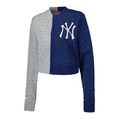 New York Yankees Terez Women's Cropped Button-Up Cardigan Sale