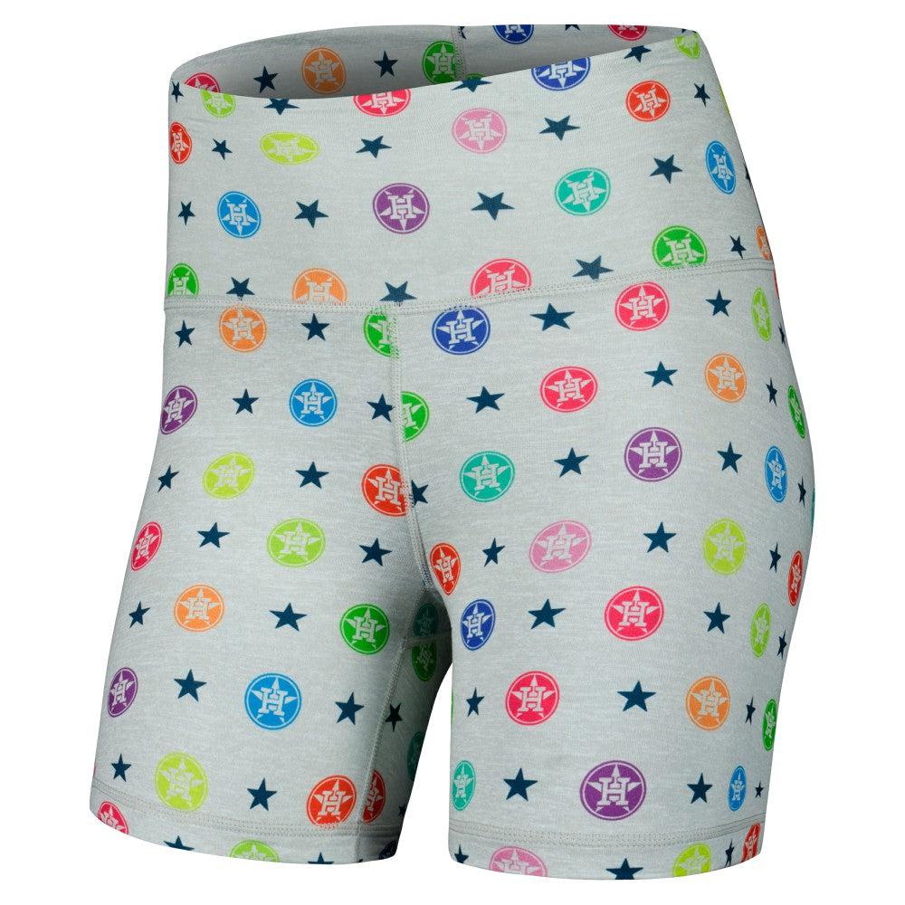 Houston Astros Terez Women's TLC Rainbow Shorts for sale