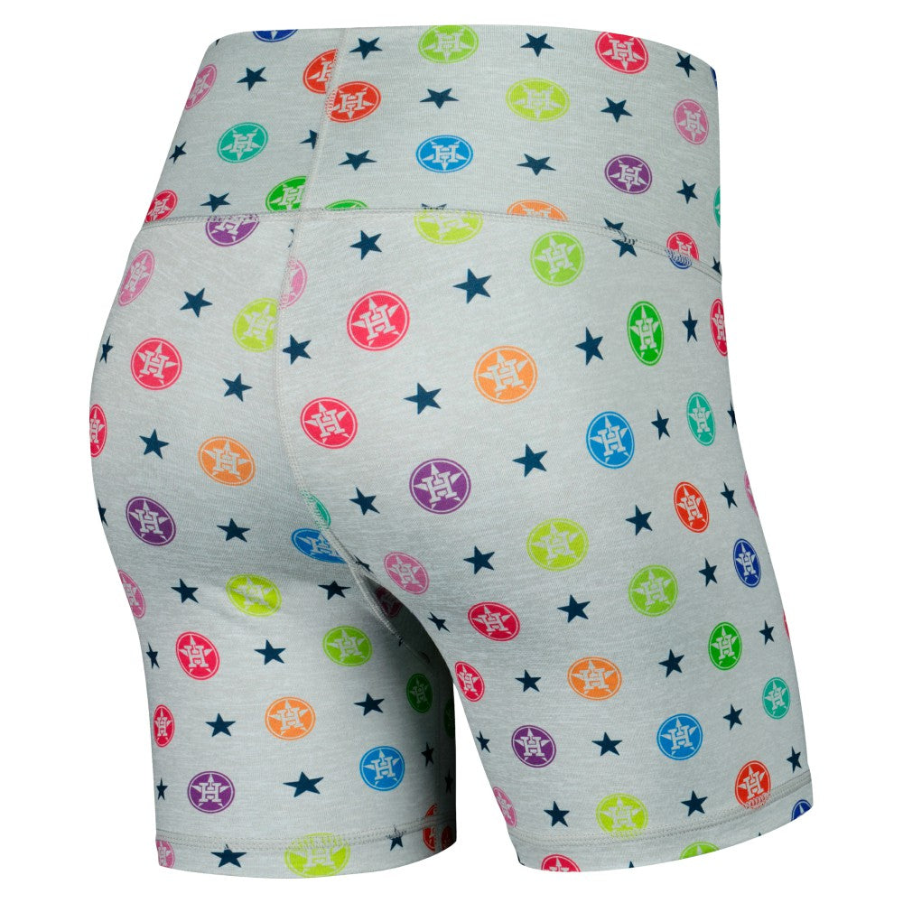 Houston Astros Terez Women's TLC Rainbow Shorts for sale
