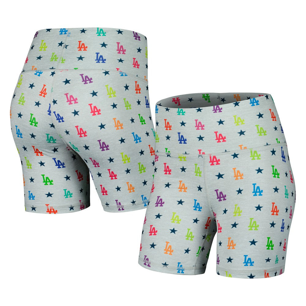 Los Angeles Dodgers Terez Women's TLC Rainbow Shorts On Sale
