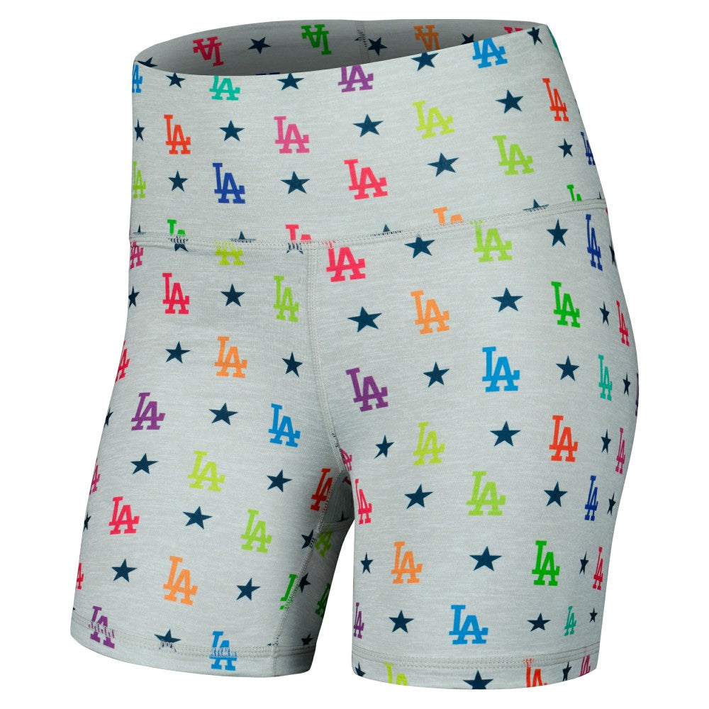 Los Angeles Dodgers Terez Women's TLC Rainbow Shorts On Sale