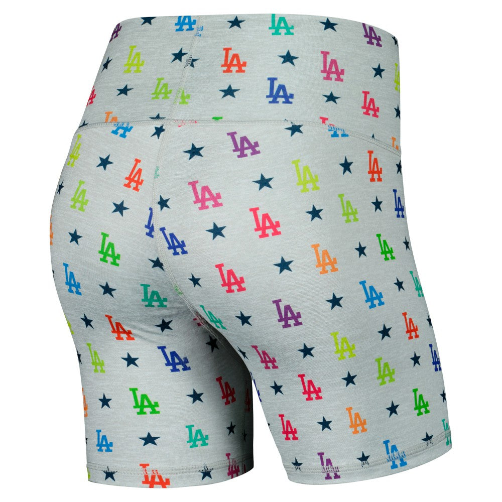 Los Angeles Dodgers Terez Women's TLC Rainbow Shorts On Sale