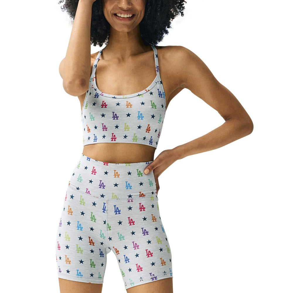 Los Angeles Dodgers Terez Women's TLC Rainbow Shorts On Sale