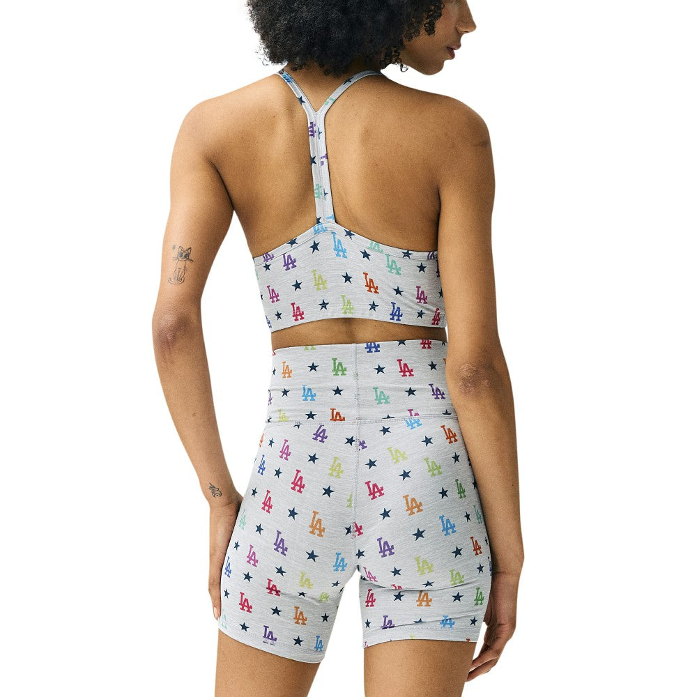 Los Angeles Dodgers Terez Women's TLC Rainbow Shorts On Sale