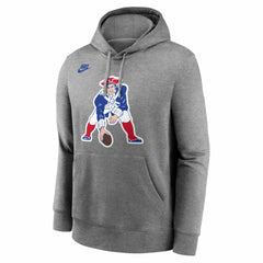 New England Patriots Patriot Pat Club Hoodie Heather Gray - Nike