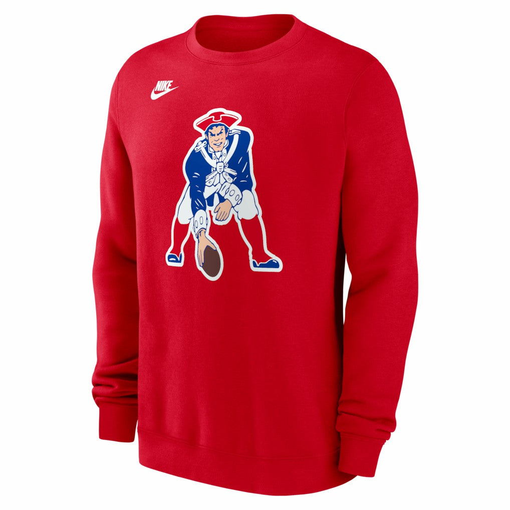 New England Patriots Pat Patriot Club Sweatshirt Red - Nike