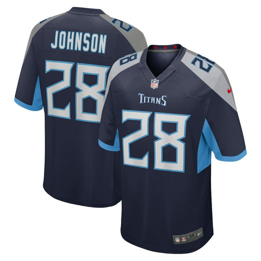 Chris Johnson Tennessee Titans Retired Player Game Jersey - Navy | NFL Jerseys