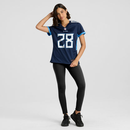 Chris Johnson Tennessee Titans Women's Retired Player Game Jersey - Navy | NFL Jerseys