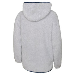 Colorado Avalanche - Girls Youth Ultimate Teddy Fleece Pullover Hoodie Heather Gray