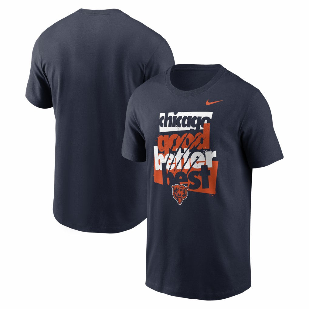 Chicago Bears Local Phrase Club T-Shirt Navy - Nike