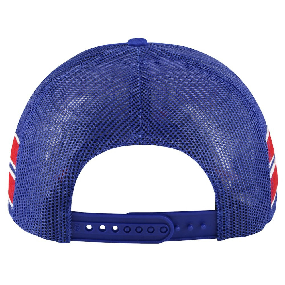 New York Rangers '47 Sideband Stripes Trucker Snapback Hat Blue