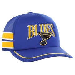 St. Louis Blues - '47 Sideband Stripes Trucker Snapback Hat Blue