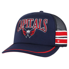 Washington Capitals '47 Sideband Stripes Trucker Snapback Hat Navy