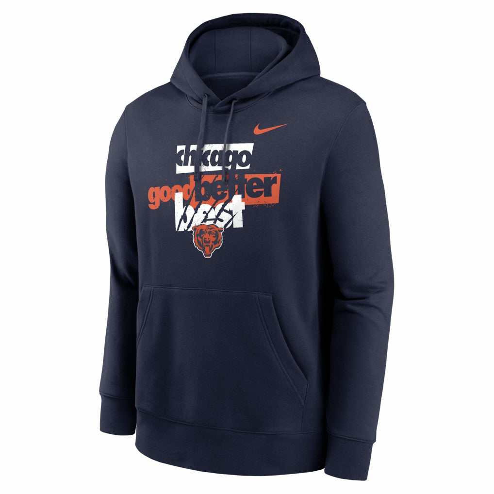 Chicago Bears Good Better Best Club Hoodie Navy - Nike