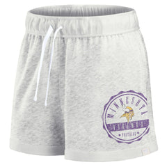 Minnesota Vikings Women's Vintage Badge Shorts Oatmeal - Fanatics