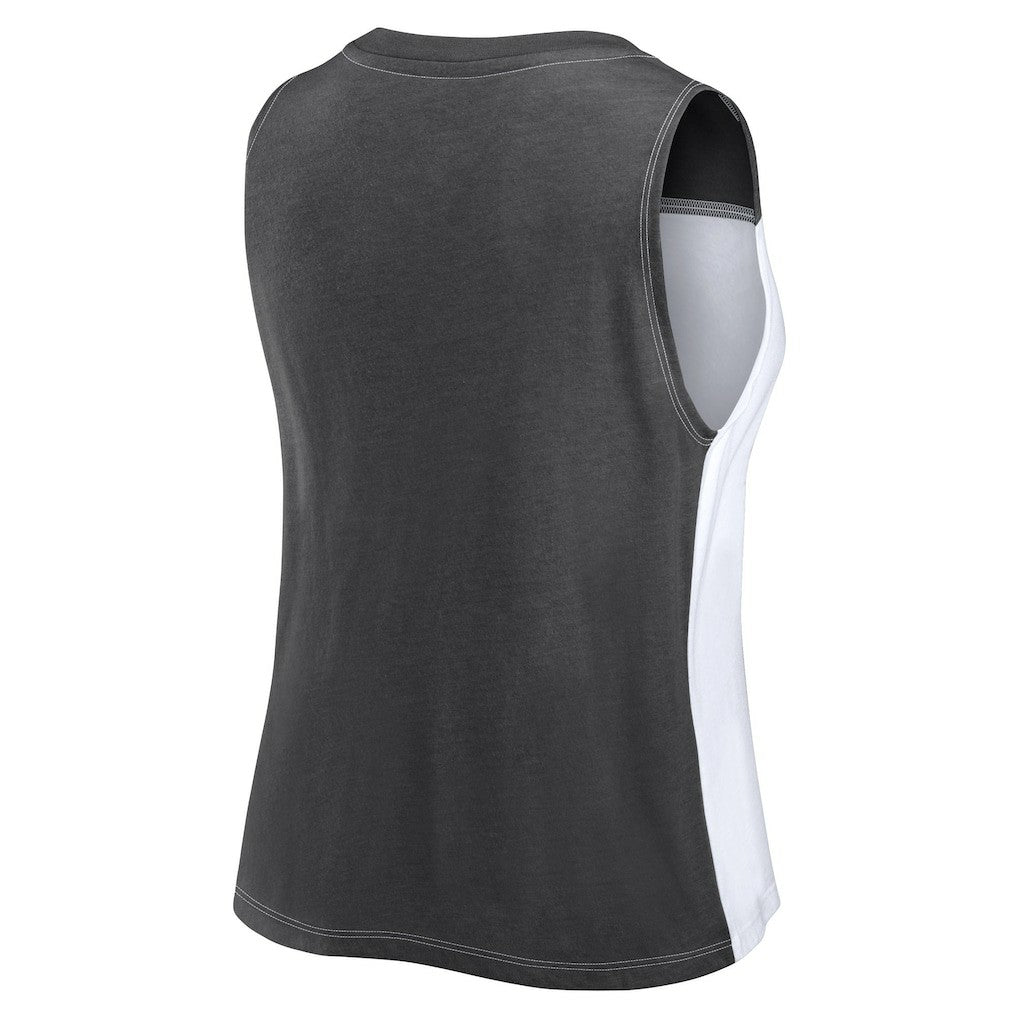 Cincinnati Bengals FanaticsWomen's Script Color Block Tank Top Black/White - Fanatics