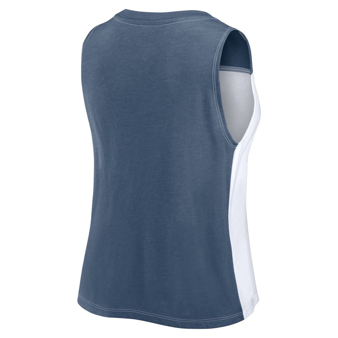 Denver Broncos FanaticsWomen's Script Color Block Tank Top Navy/White - Fanatics