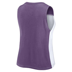 Minnesota Vikings FanaticsWomen's Script Color Block Tank Top Purple/White - Fanatics