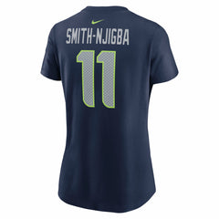 Jaxon Smith-Njigba Seattle Seahawks Women's Super Bowl LX Patch Name & Number T-Shirt College Navy - Nike