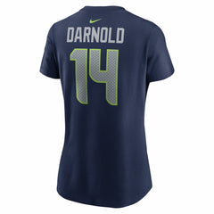 Sam Darnold Seattle Seahawks Women's Super Bowl LX Patch Name & Number T-Shirt College Navy - Nike