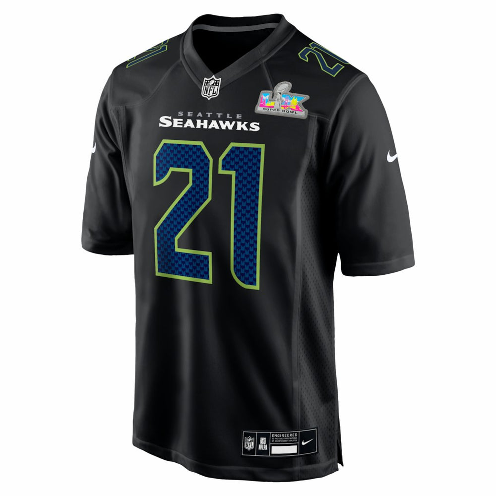 Devon Witherspoon Seattle Seahawks Super Bowl LX Patch Carbon Fashion Game Jersey Black - Nike