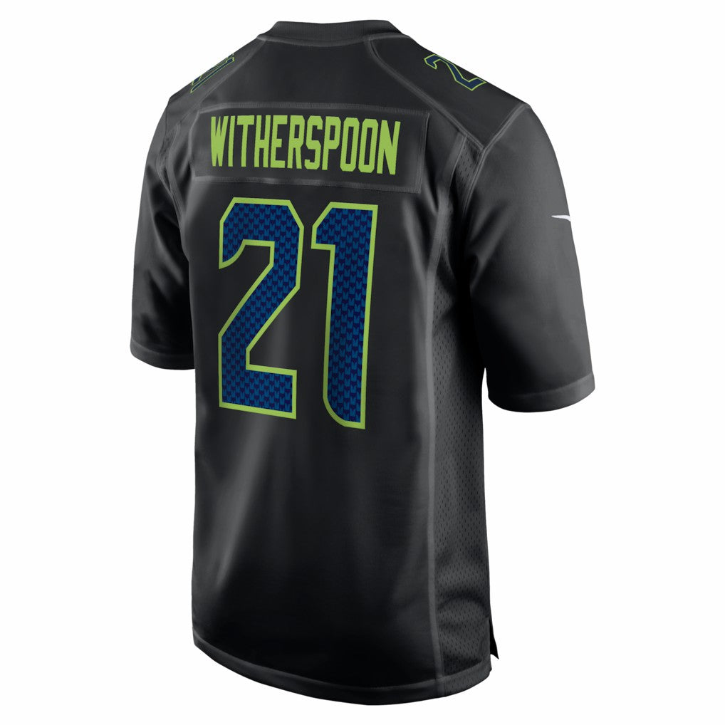 Devon Witherspoon Seattle Seahawks Super Bowl LX Patch Carbon Fashion Game Jersey - Black | NFL Jerseys