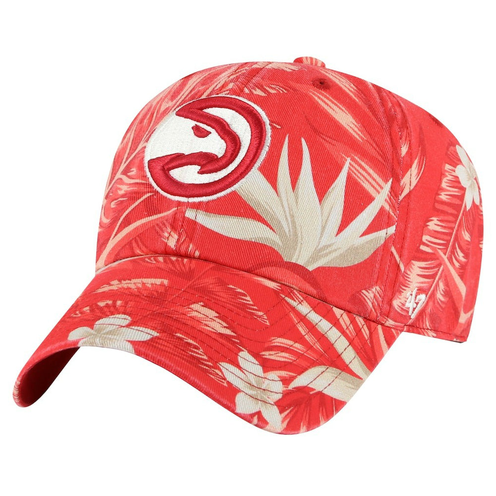 47 brand - Atlanta Hawks '47 Tropicalia Floral Clean Up Adjustable Hat - Red