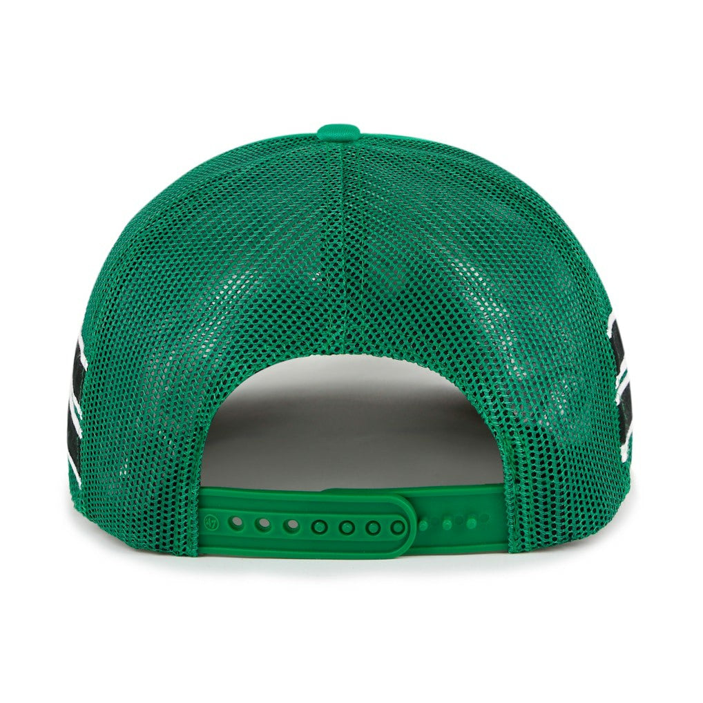 47 brand - Boston Celtics '47 Sidebrand Stripes Trucker Adjustable Hat - Kelly Green