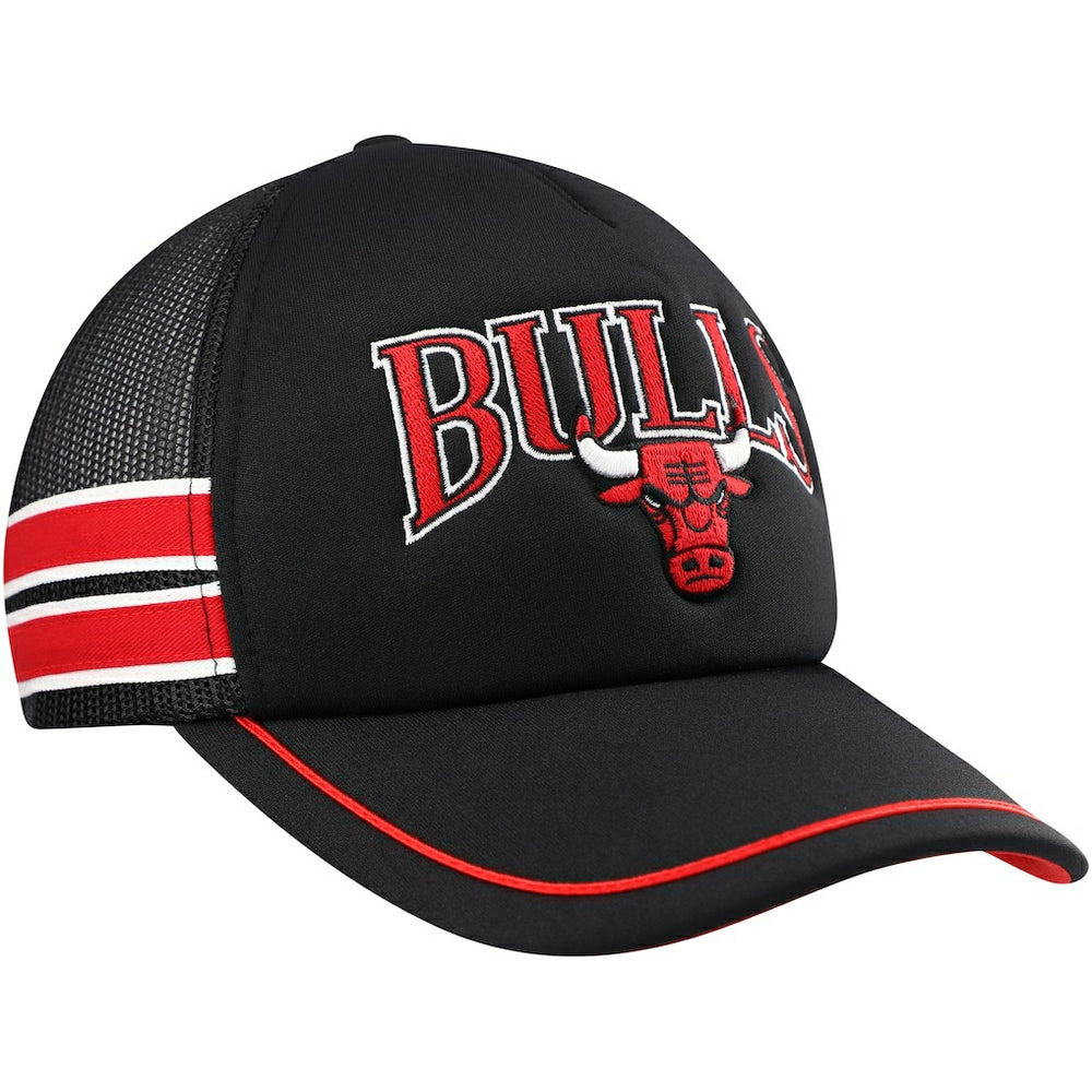 47 brand - Chicago Bulls '47 Sidebrand Stripes Trucker Adjustable Hat - Black