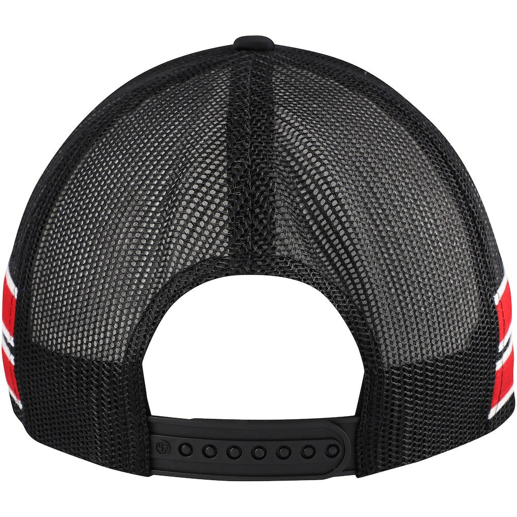 47 brand - Chicago Bulls '47 Sidebrand Stripes Trucker Adjustable Hat - Black