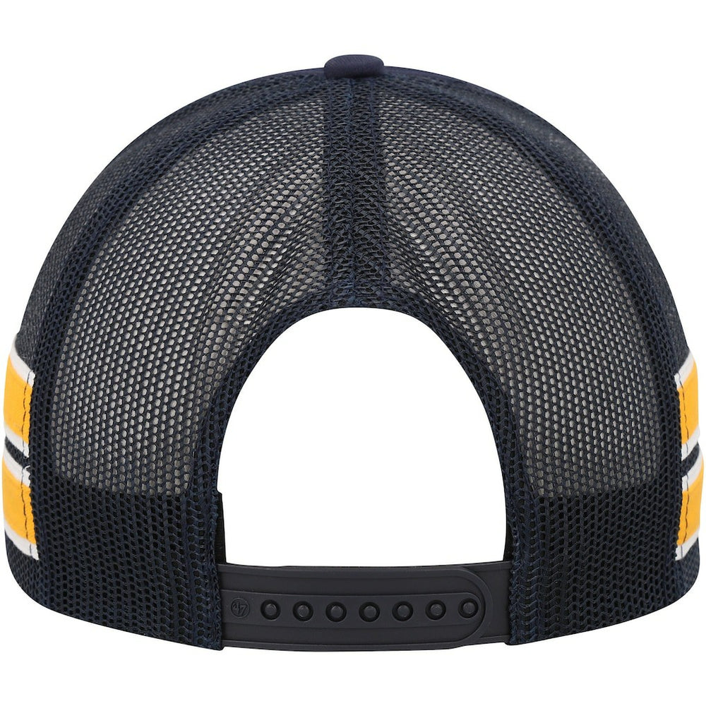 47 brand - Denver Nuggets '47 Sidebrand Stripes Trucker Adjustable Hat - Navy