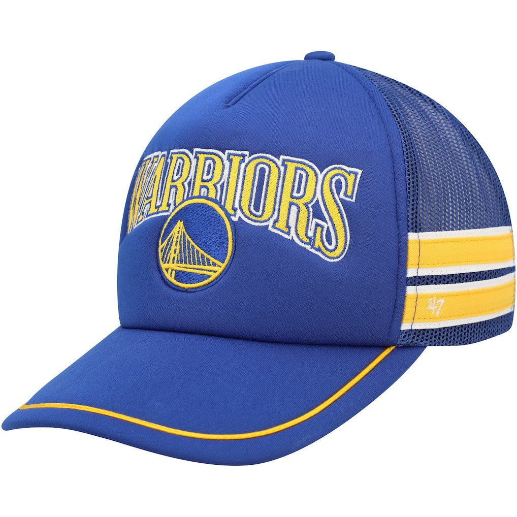 47 brand - Golden State Warriors '47 Sidebrand Stripes Trucker Adjustable Hat - Royal