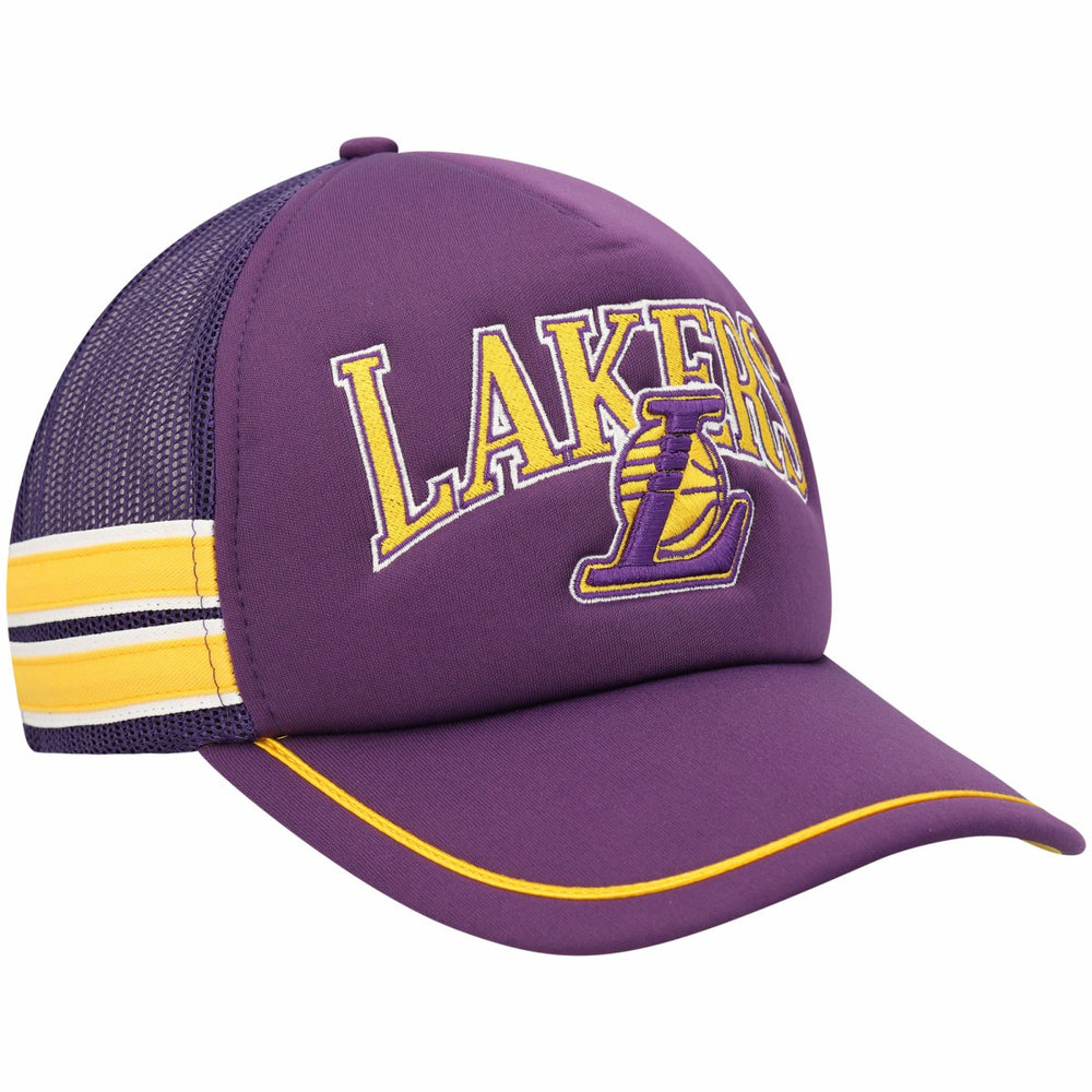 47 brand - Los Angeles Lakers '47 Sidebrand Stripes Trucker Adjustable Hat - Purple