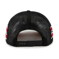 47 brand - Miami Heat '47 Sidebrand Stripes Trucker Adjustable Hat - Black