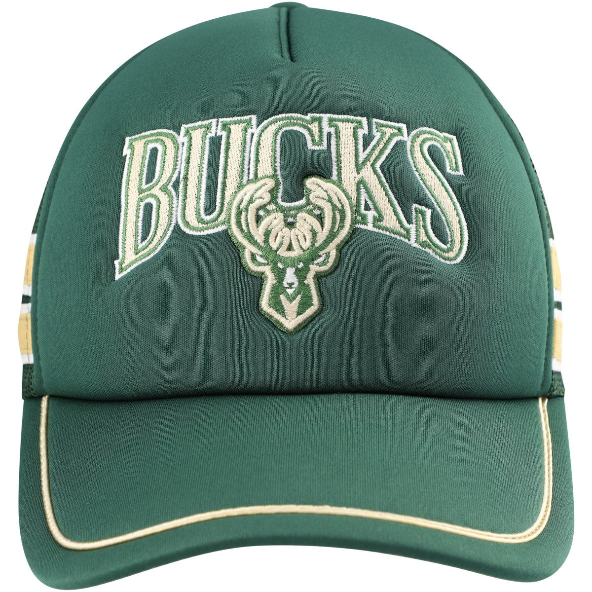 47 brand - Milwaukee Bucks '47 Sidebrand Stripes Trucker Adjustable Hat - Hunter Green