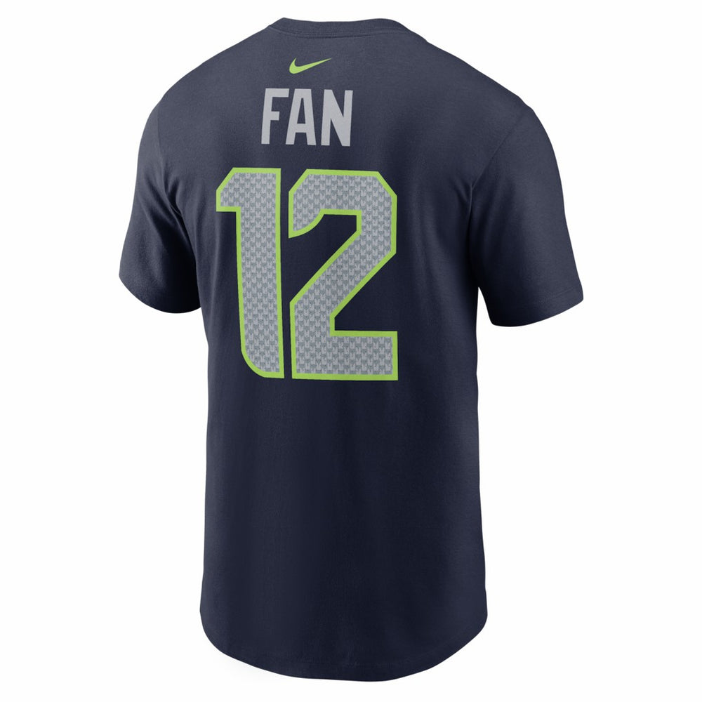 12s Seattle Seahawks Super Bowl LX Patch Name & Number T-Shirt College Navy - Nike